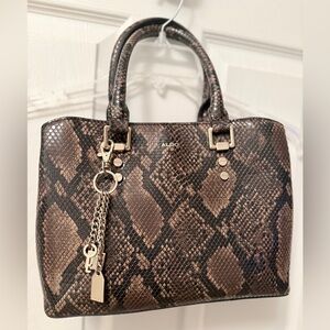 Aldo Brown Snake Print Purse EUC. No Imperfections!  Comes with Shoulder Strap